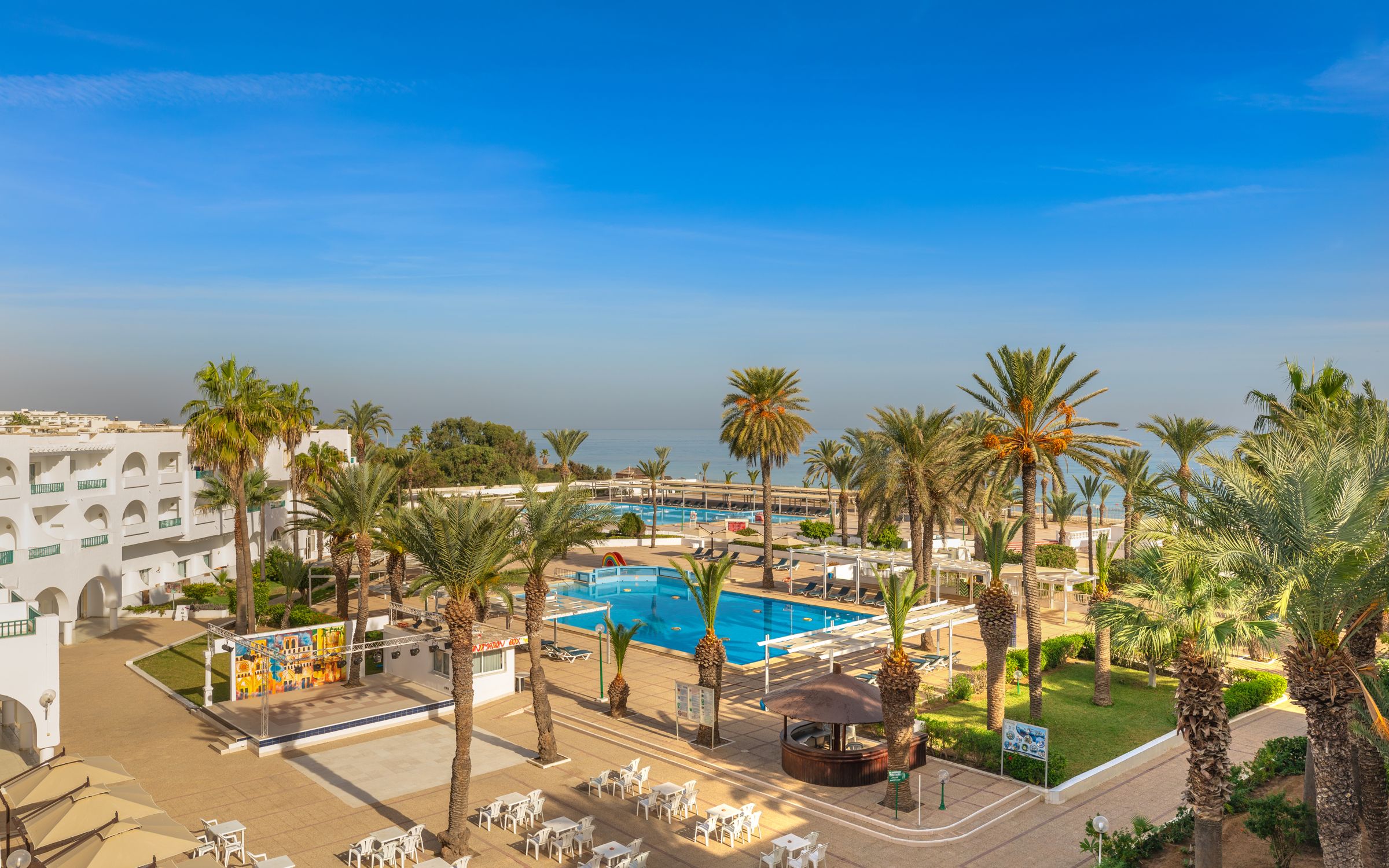 El Mouradi Port El Kantaoui hotel gardens and pool, Tunisia all inclusive holiday - Just Sunshine Holidays